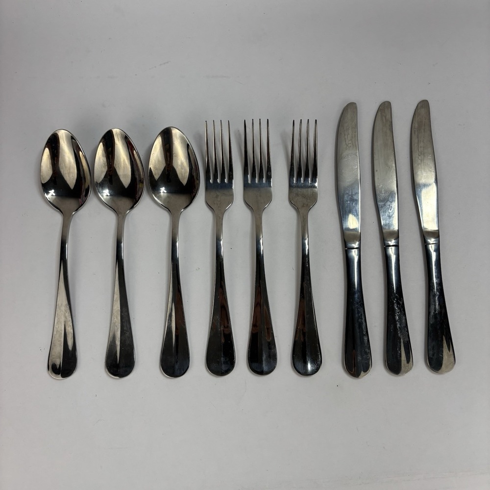 NovaStyl Silverware Flatware Lot (9) Heavy French